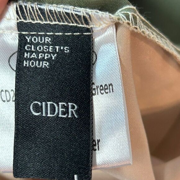 Cider Woven Patchy Jogger Pant Cream Green Size Large0 - Picture 12 of 16